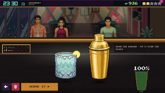 Tipping a golden shaker over a salt-rimmed rocks glass
